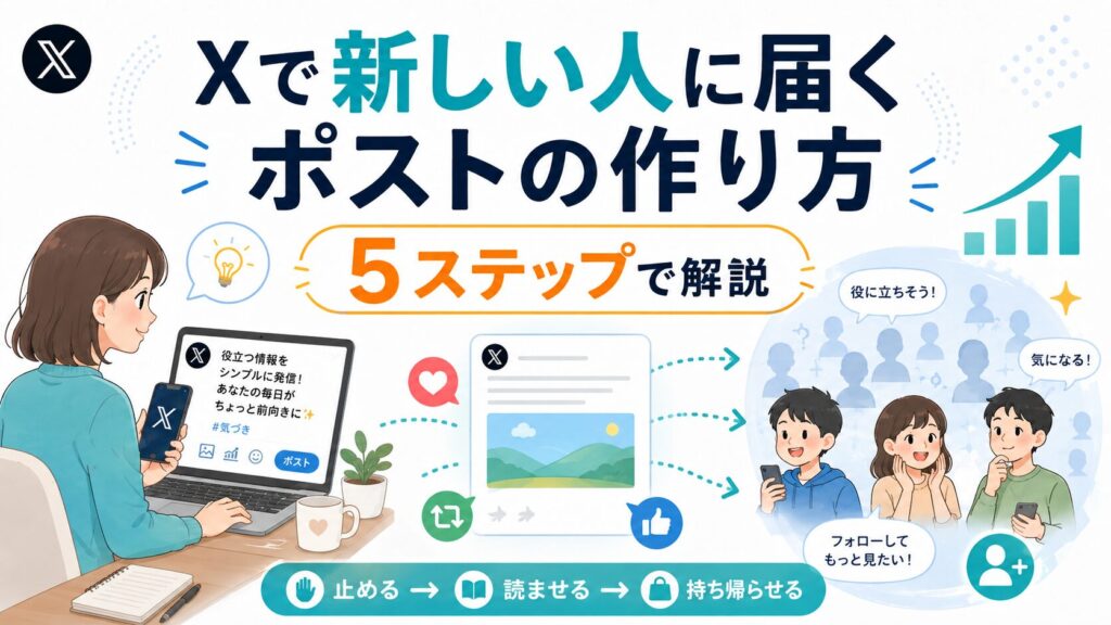Xで新しい人に届くポストの作り方